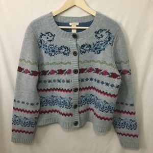 SUNDANCE | Wool button up cardigan sweater XL
